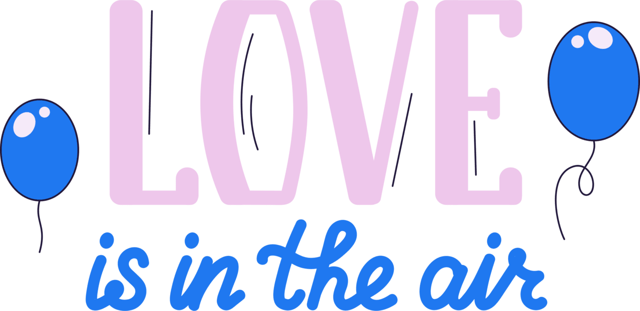 About love is the air clipart transparent