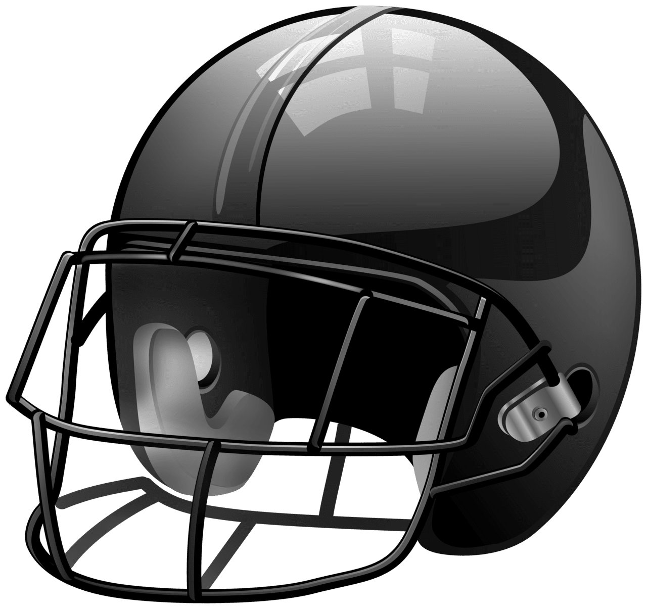 Football black and white helmet clipart best clip art