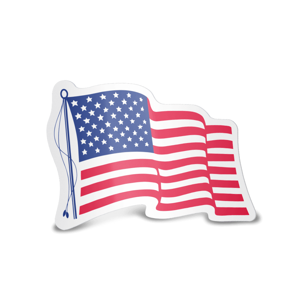 United states flag patriotic decals wholesale printing clipart vector