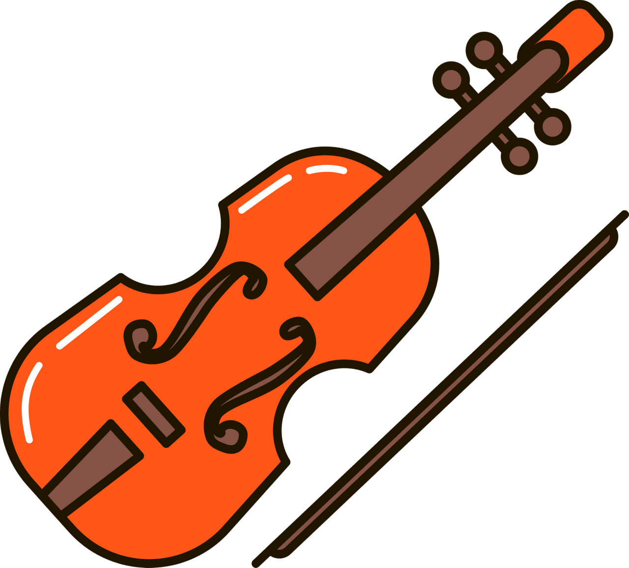 Violin vector clipart images