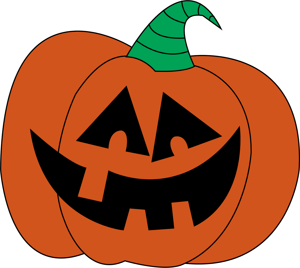 Cute pumpkin jack lantern clipart free