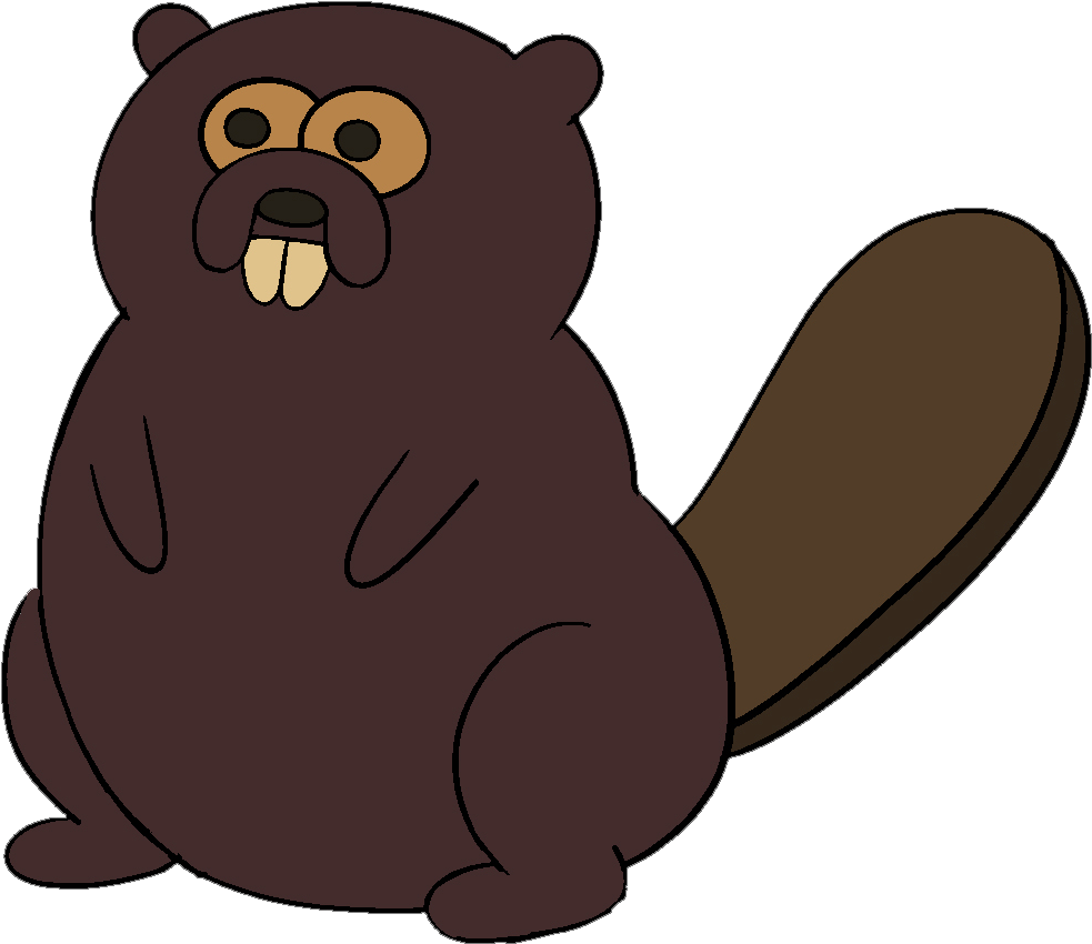 Cartoon beaver clipart image