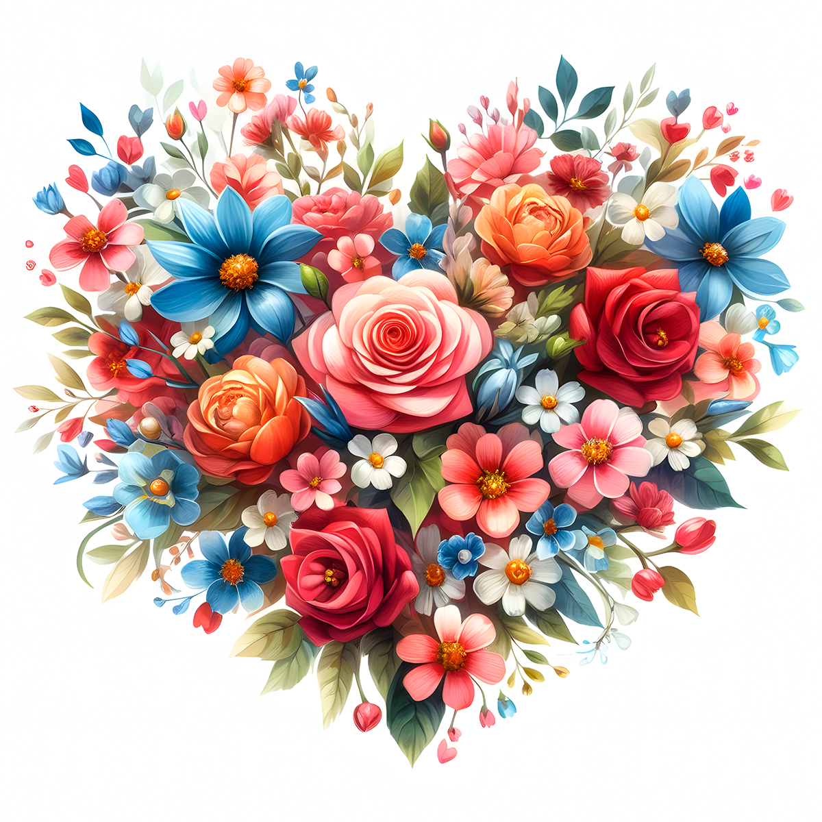 Bouquet of flowers pin page clipart picture