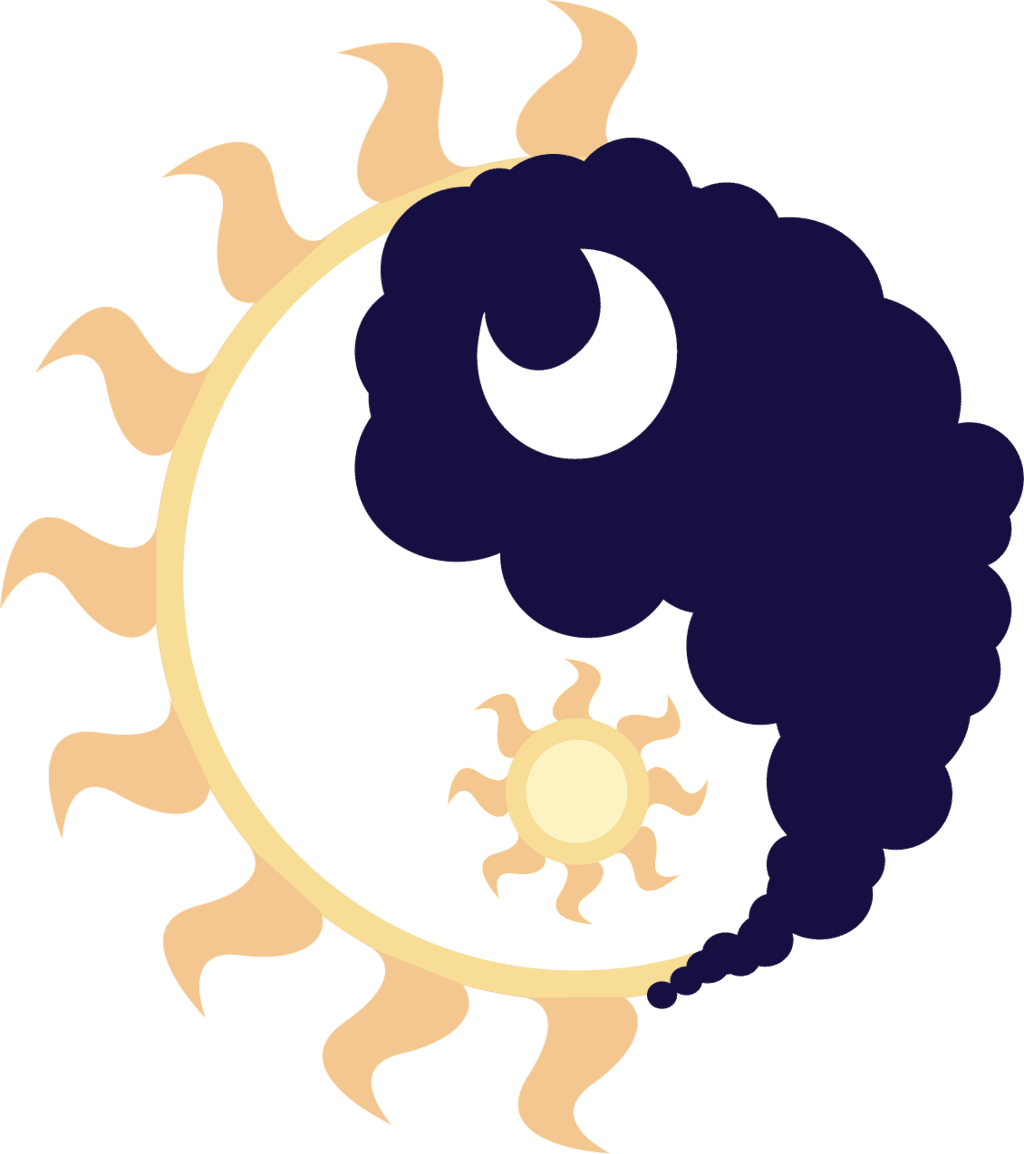 Eclipse day and night by goldenmercurydragon deviantart clipart image