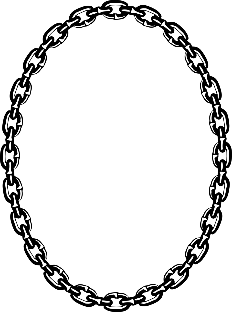 Chain frame by firkin circle clipart frames image