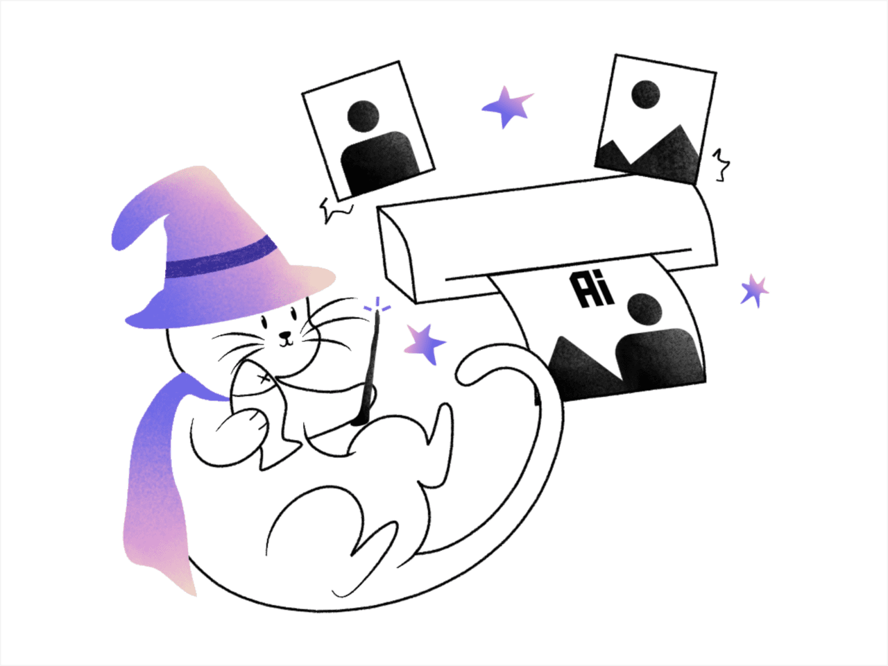 Cat in the hat witch ai pack by faizal fa clipart background