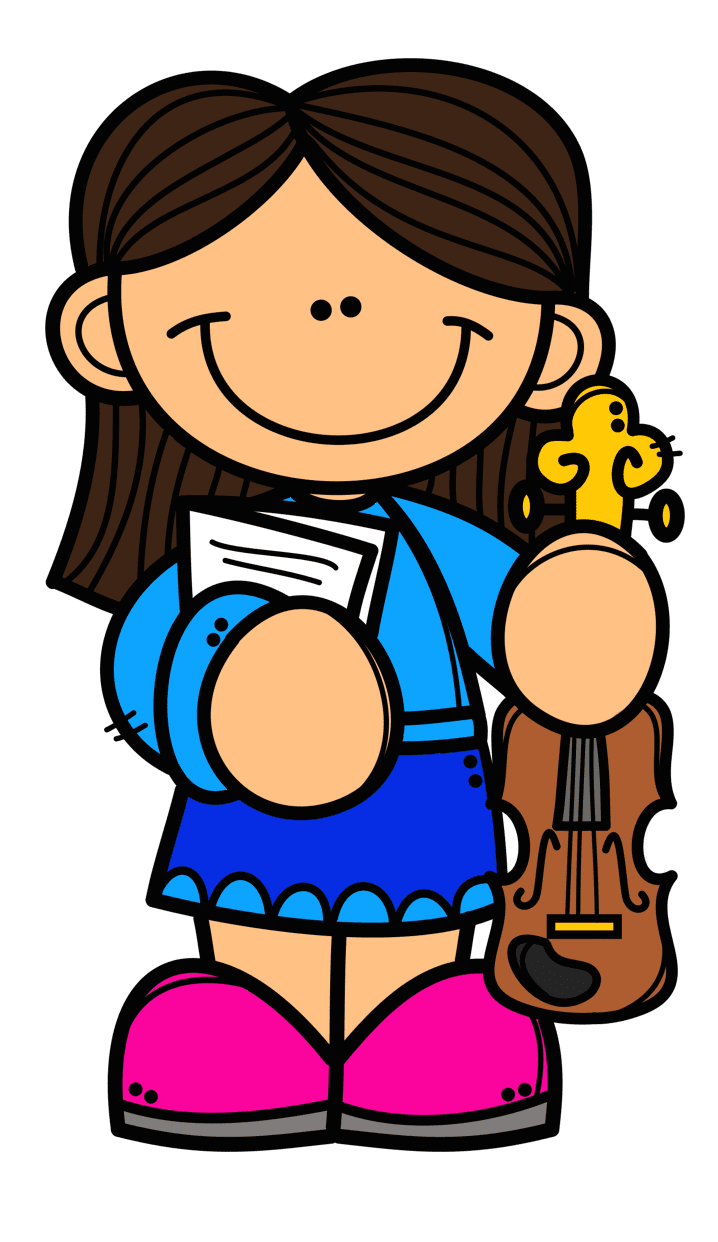 Violin pin page clipart photo