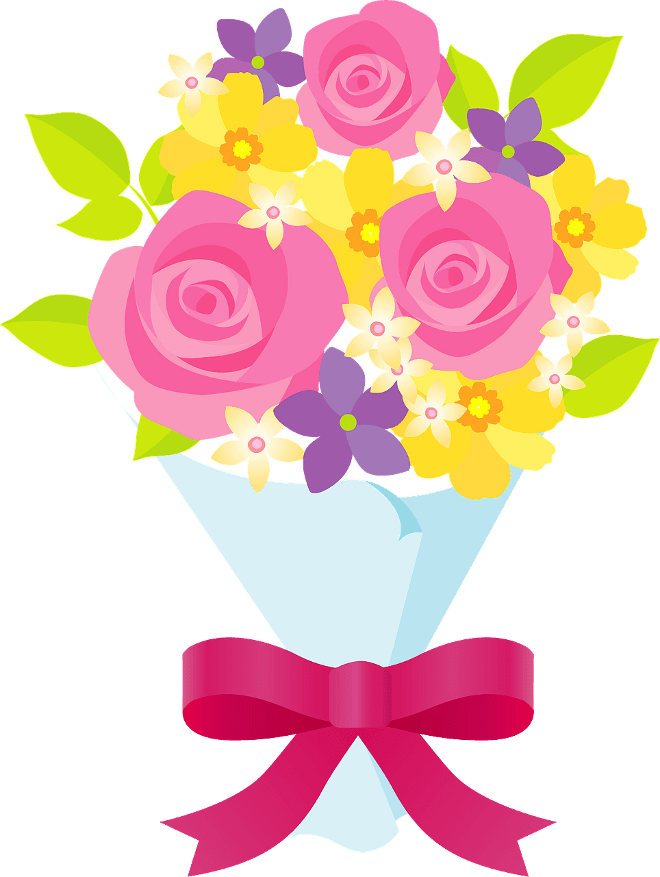 Flower bouquet vector clipart images