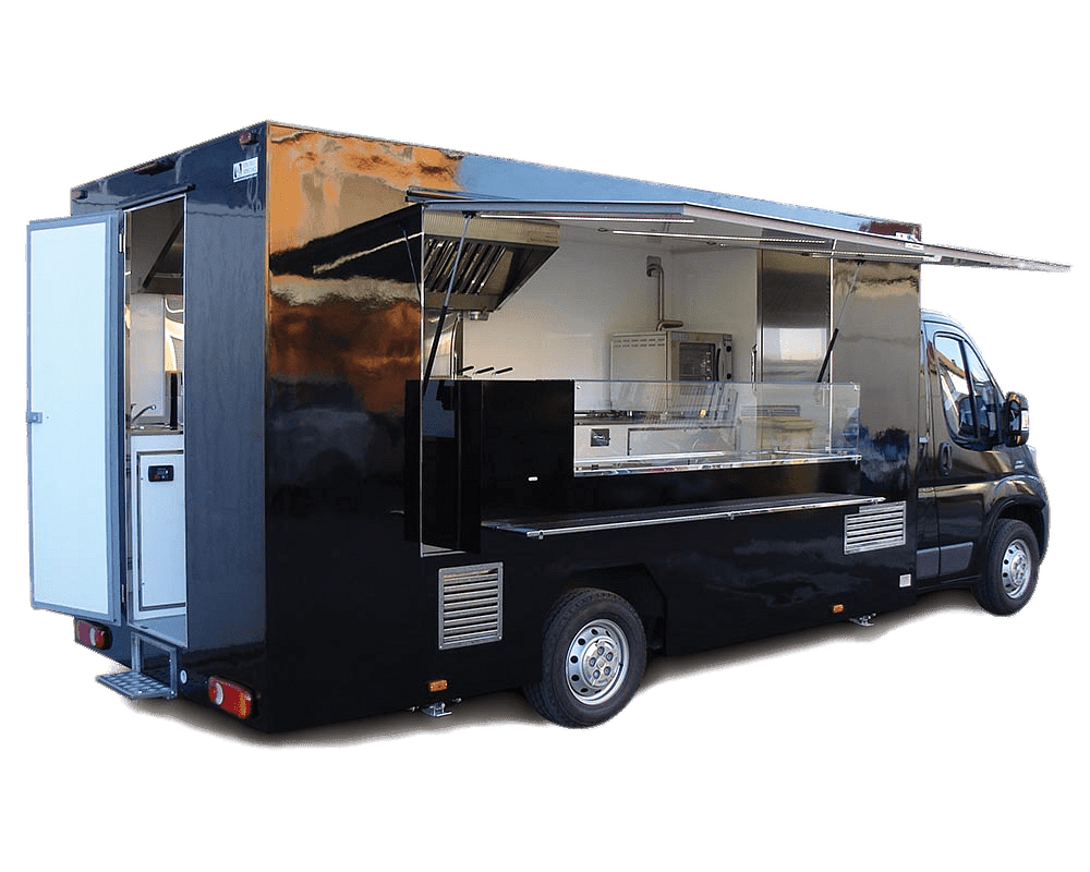 Ducato food truck clipart logo