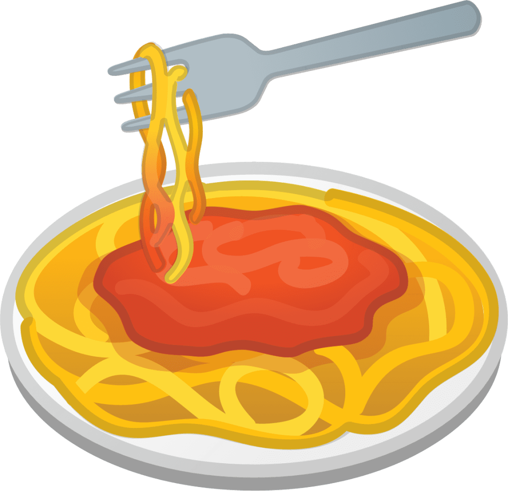 Spaghetti emoji for clipart clip art