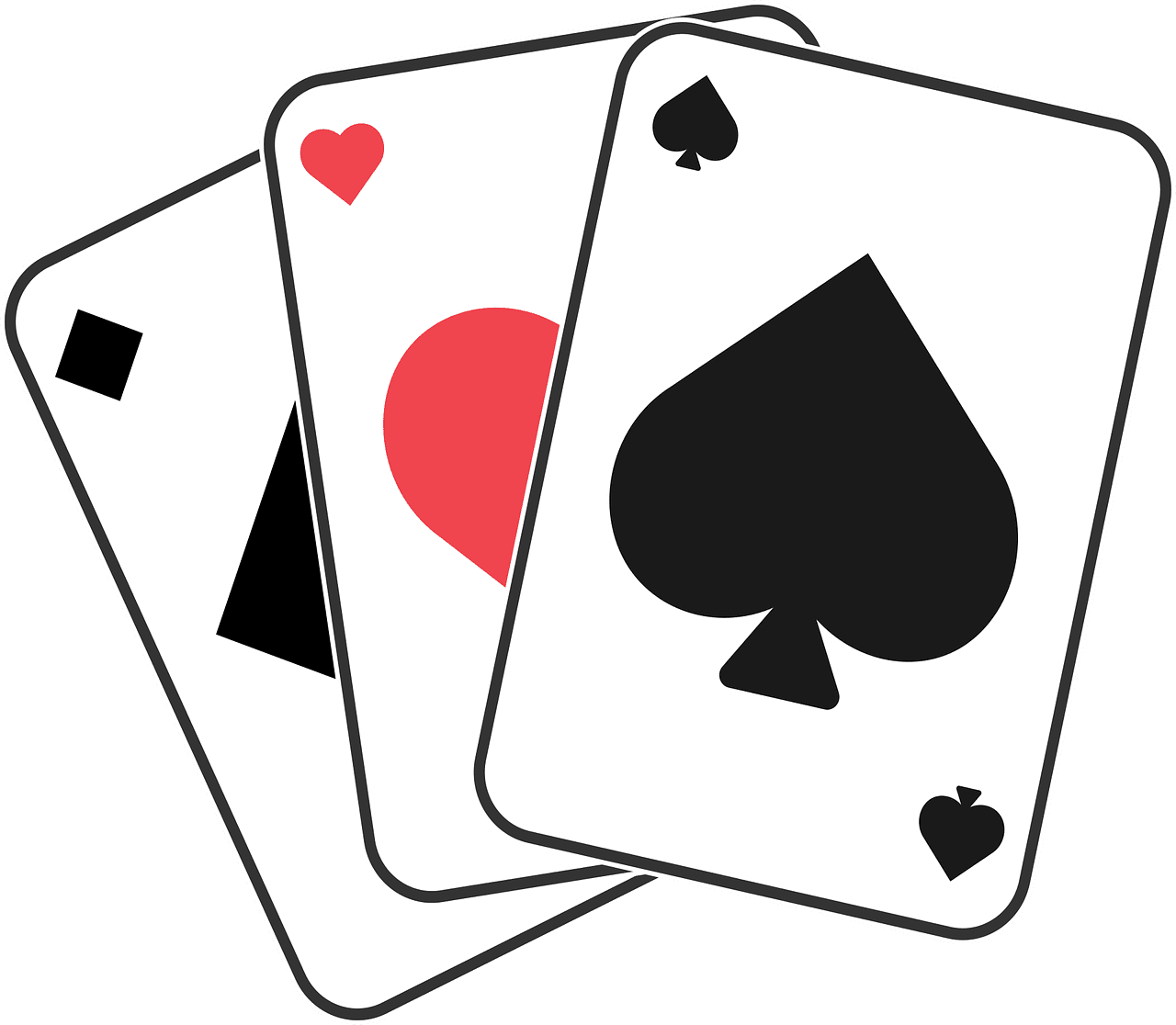 Playing cards casino spade vector graphic clipart