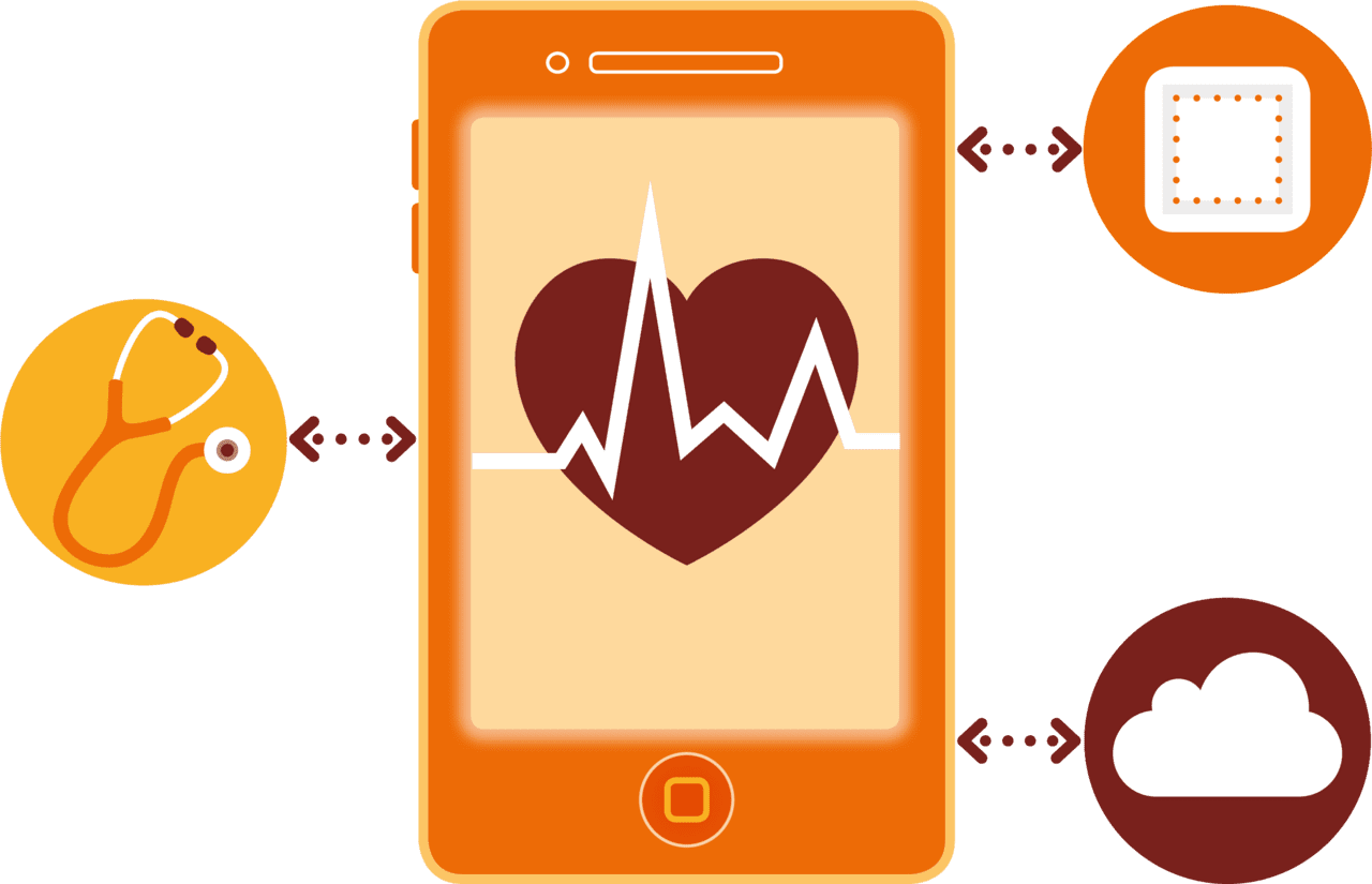 The digital revolution health and technology clipart image with no background