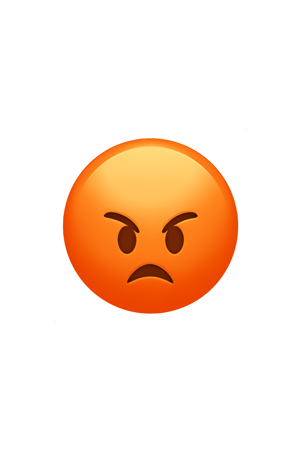 Pouting face emoji clipart picture