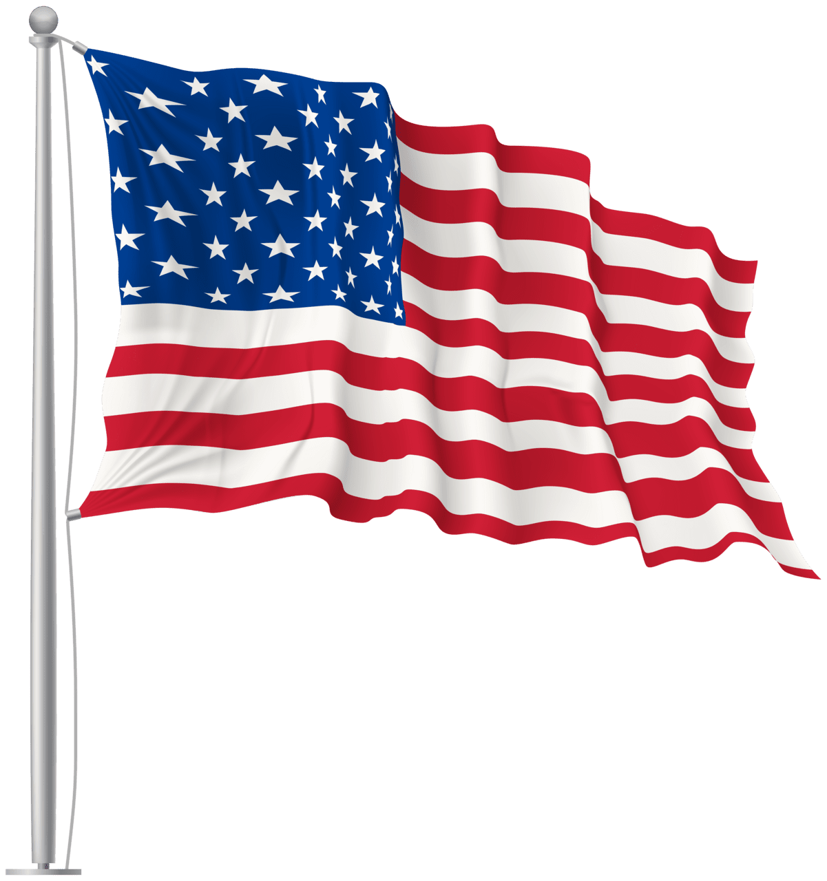 Usa waving flag image america art drawing clipart