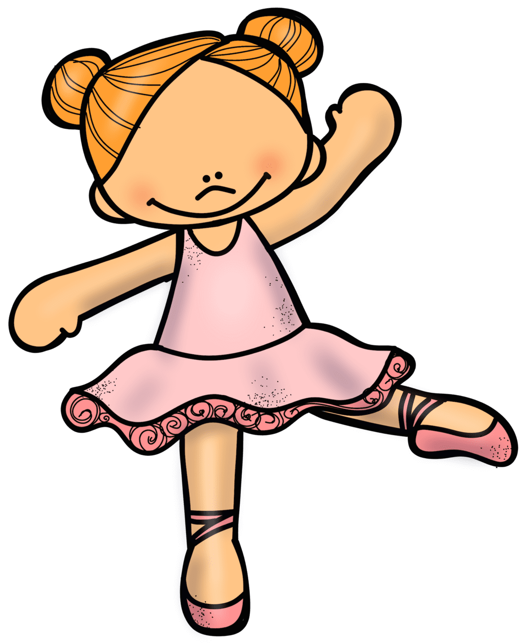 Ballerina page clipart free