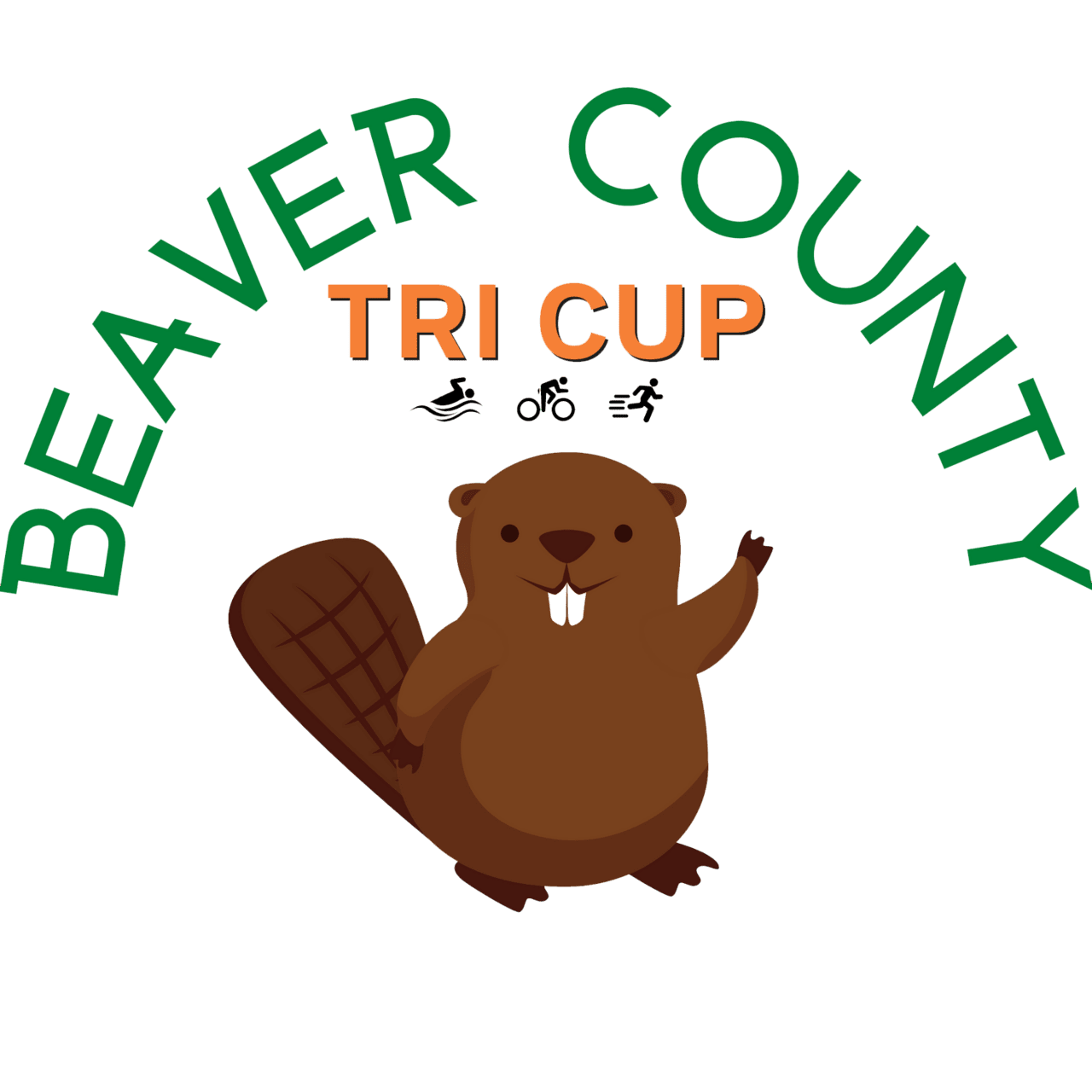 Beaver tri cup clipart logo