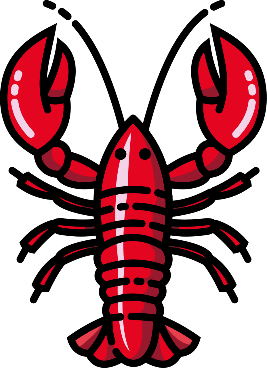 Crawfish vector clipart images