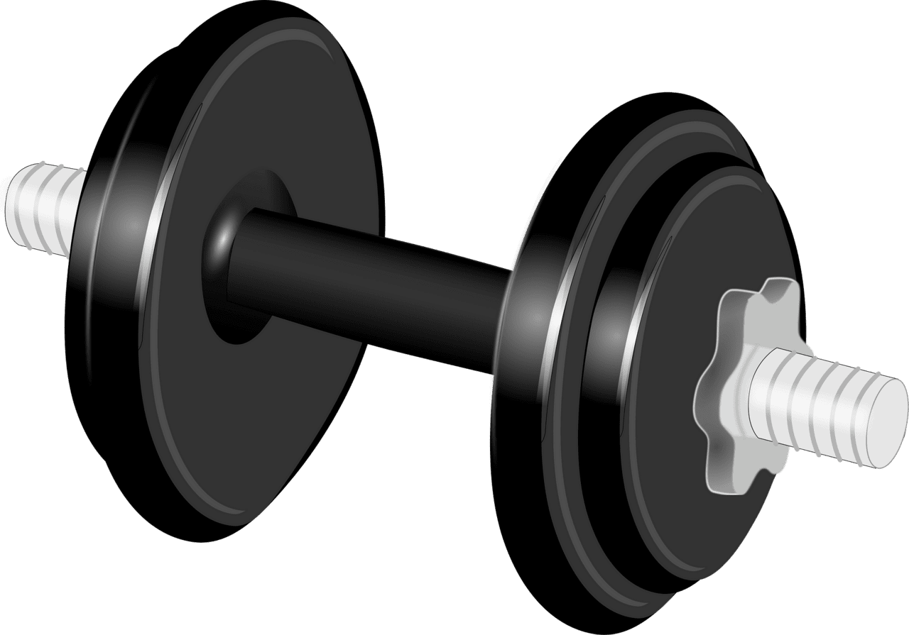 Dumbbell vector clipart images 2