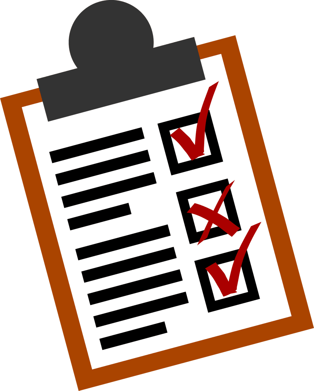 Agenda checklist images clipart