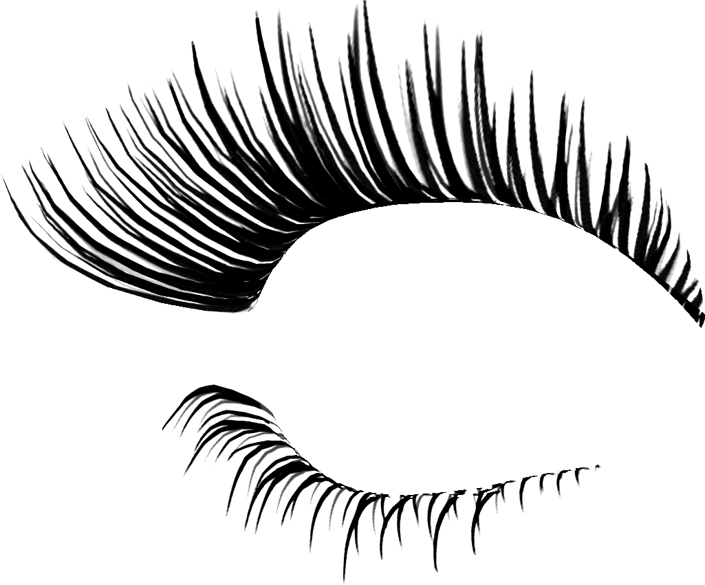 Eyelash pin page clipart transparent