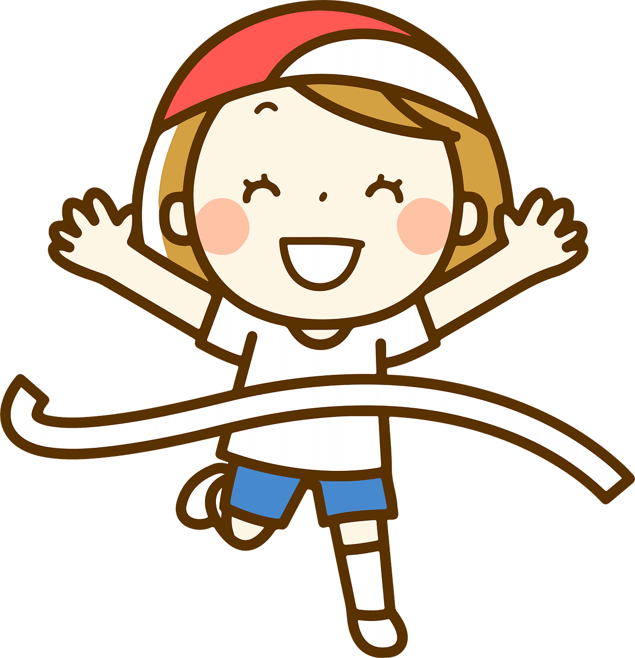 Field day sports schoolgirl vector clipart images