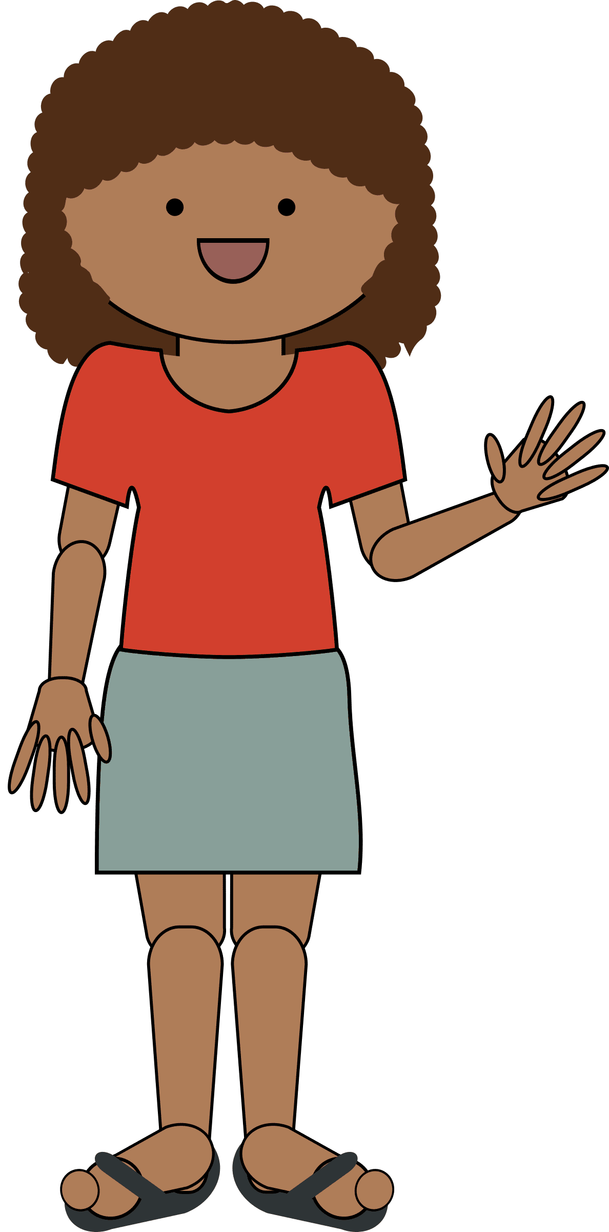 Waving hellos clipart transparent