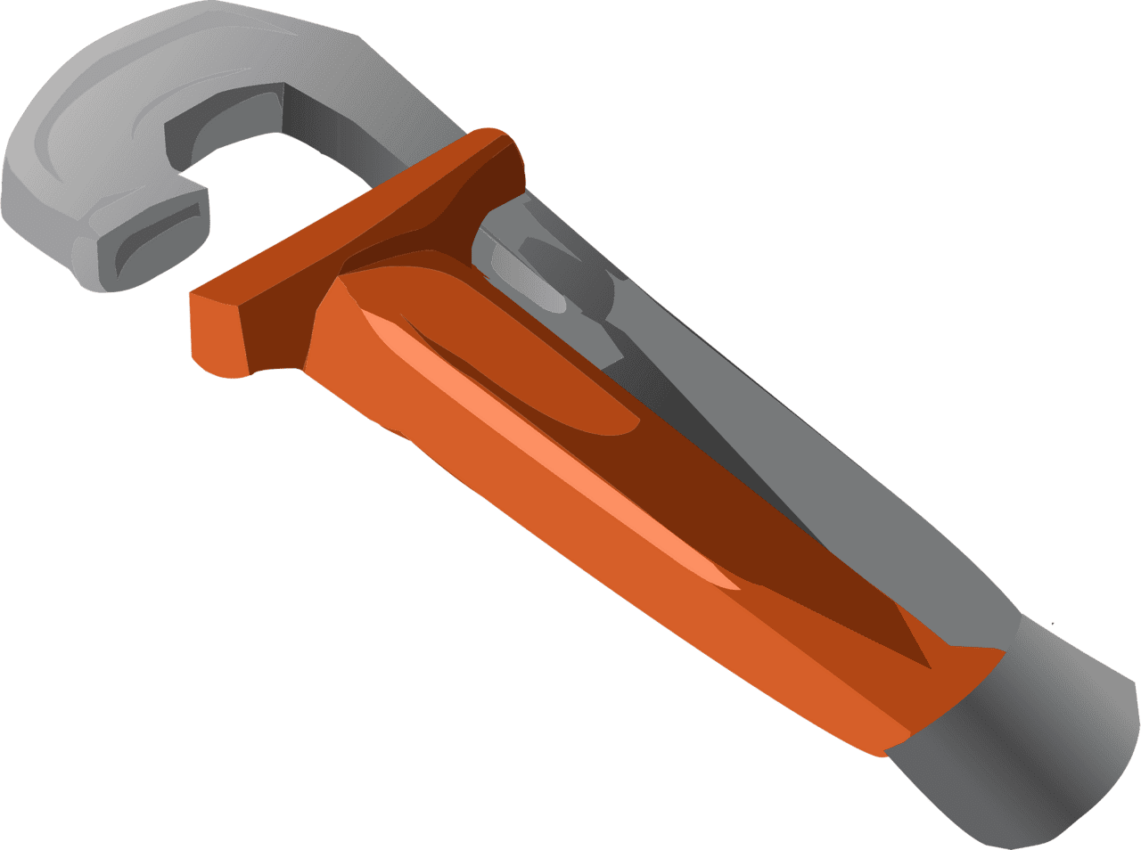 Wrench tool vector clipart images