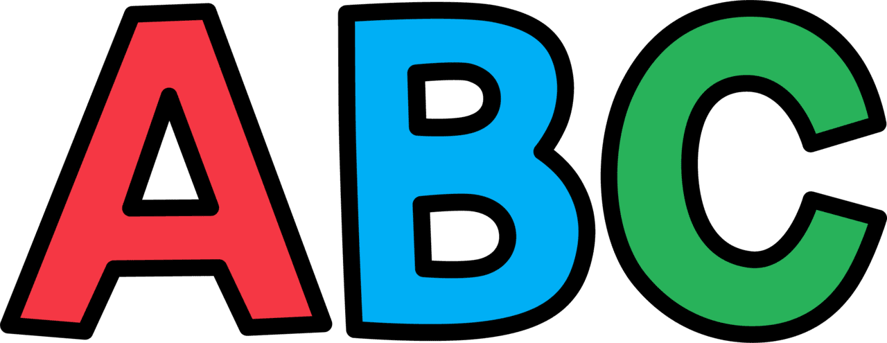 Abc pin page clipart photo