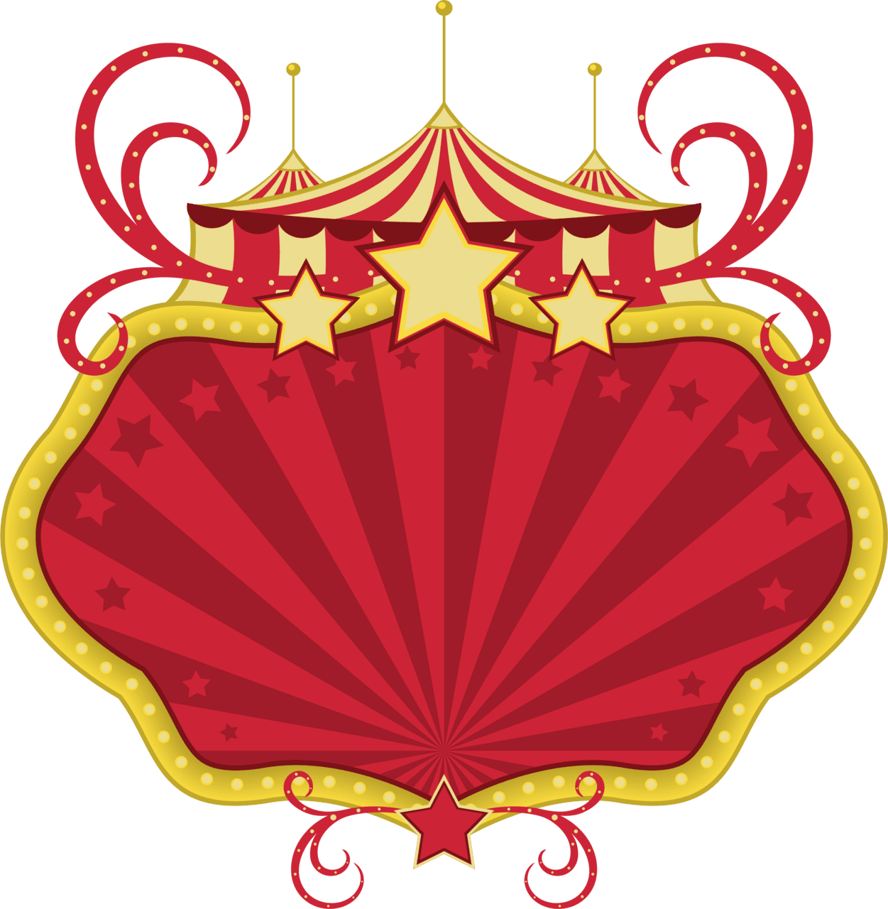 Circus pin page clipart logo