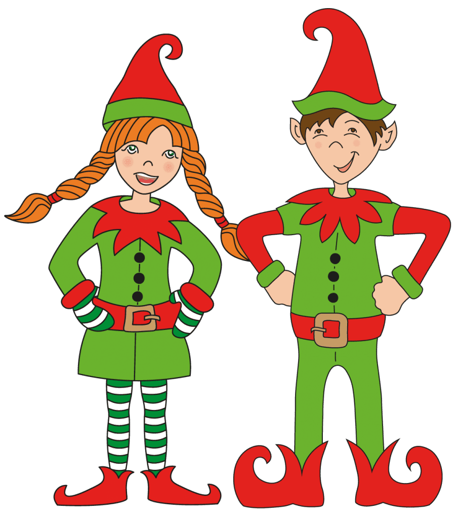 Elf the shelf hunt clue clipart image