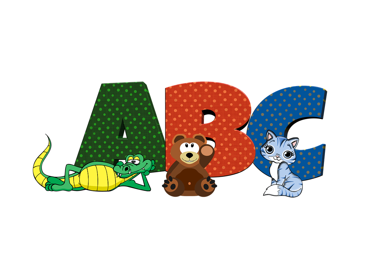 Abc alphabet nature image clipart