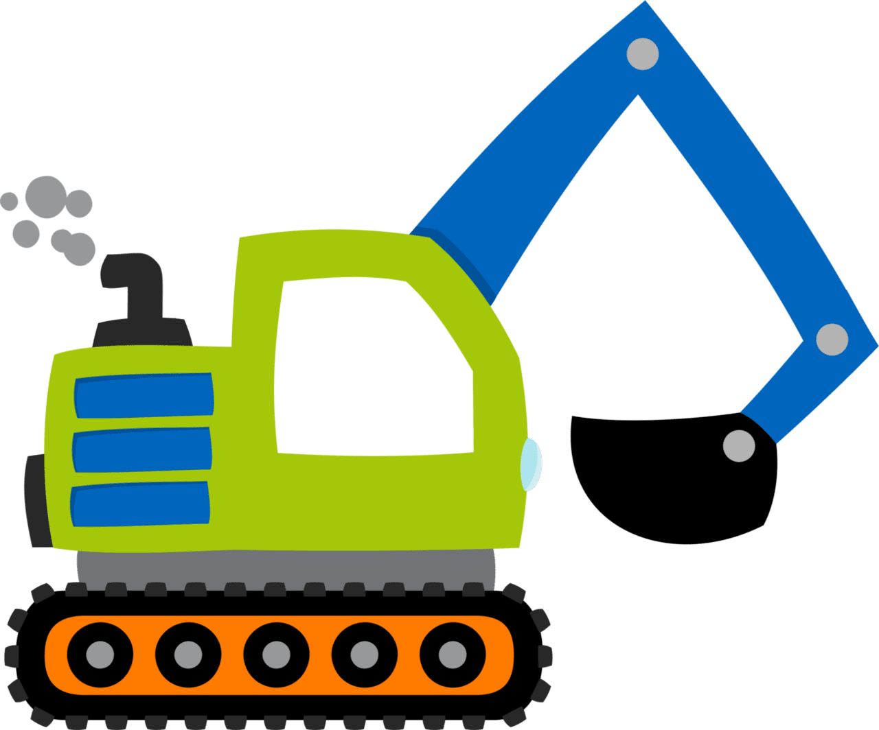 Excavator ideias de trator reciclado tubos papel higi nico inquedos material caixas velhas clipart image
