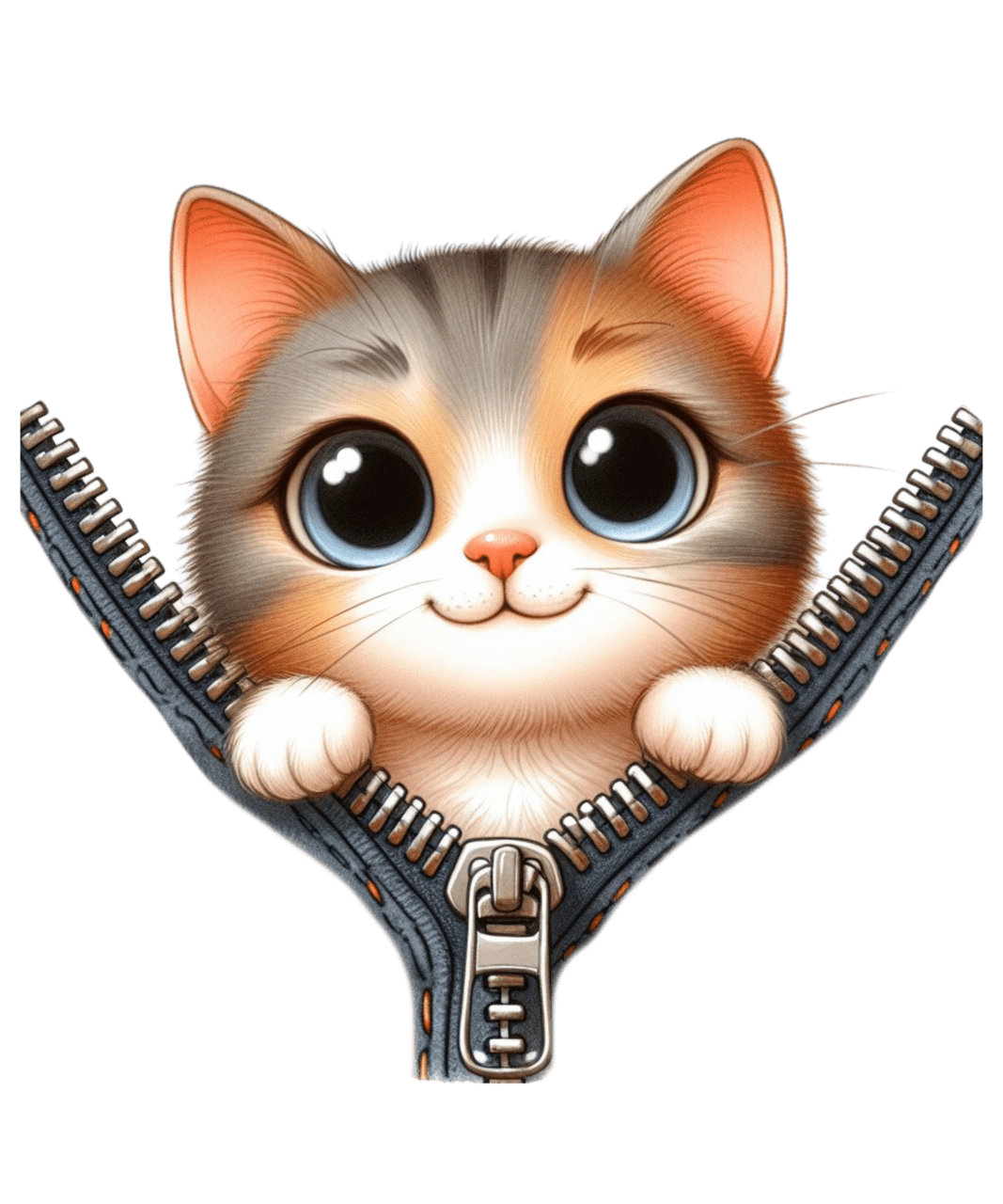 Cute cat page clipart photo