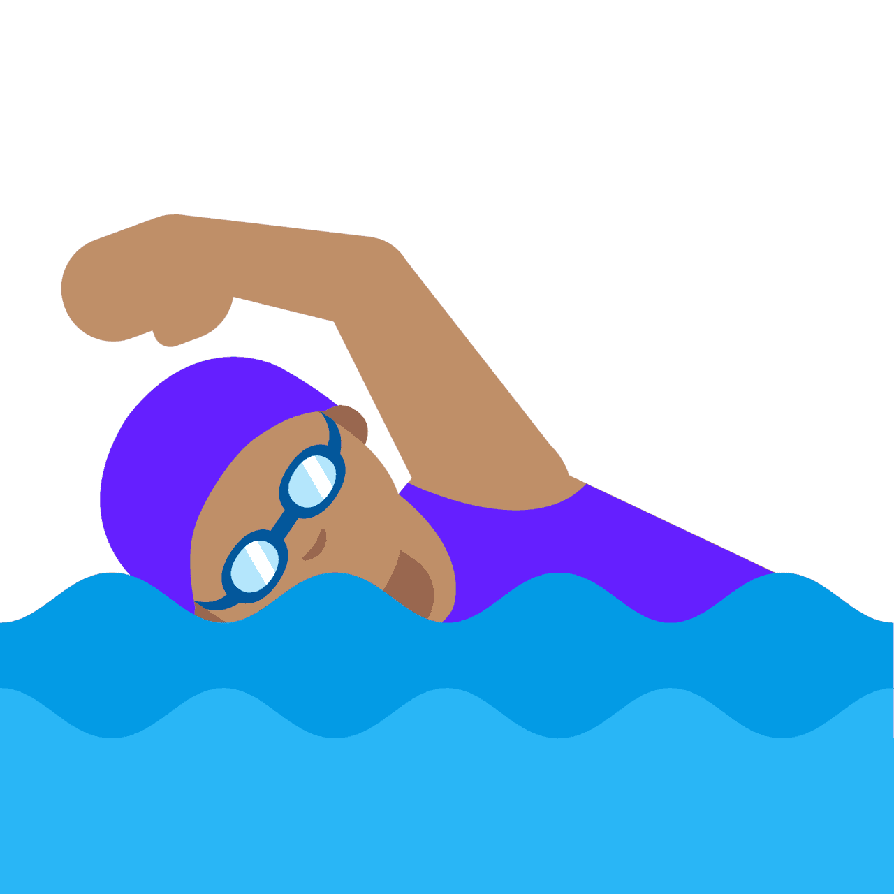 Girl swim images ming in the sea clipart