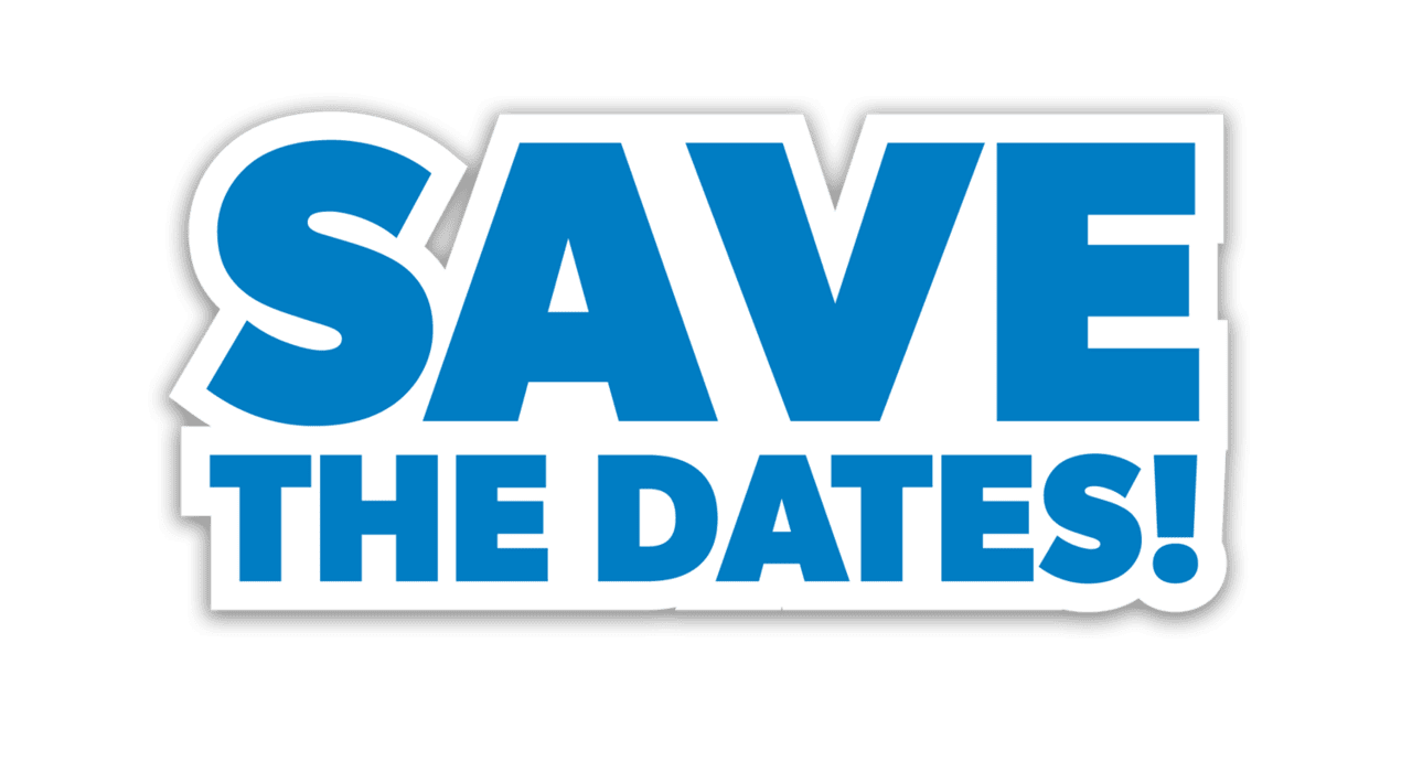 Save the date headlines features clipart background