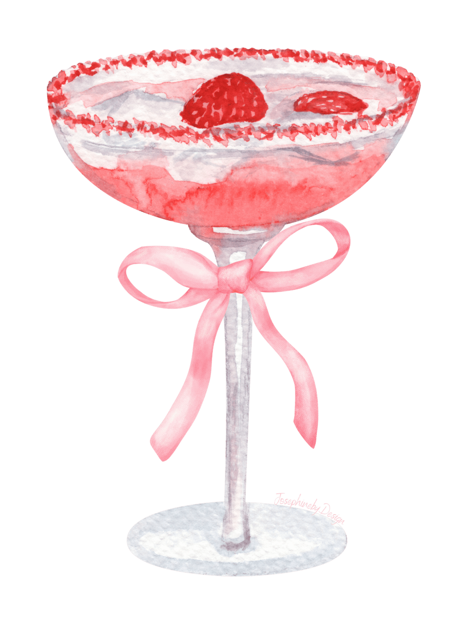 Cocktail coquette raspberry martini clipart transparent