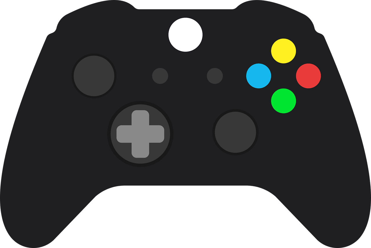 Video games controller gamepad xbox vector graphic clipart