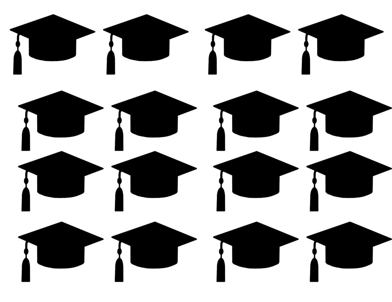 Grad cap graduation clipart transparent 2