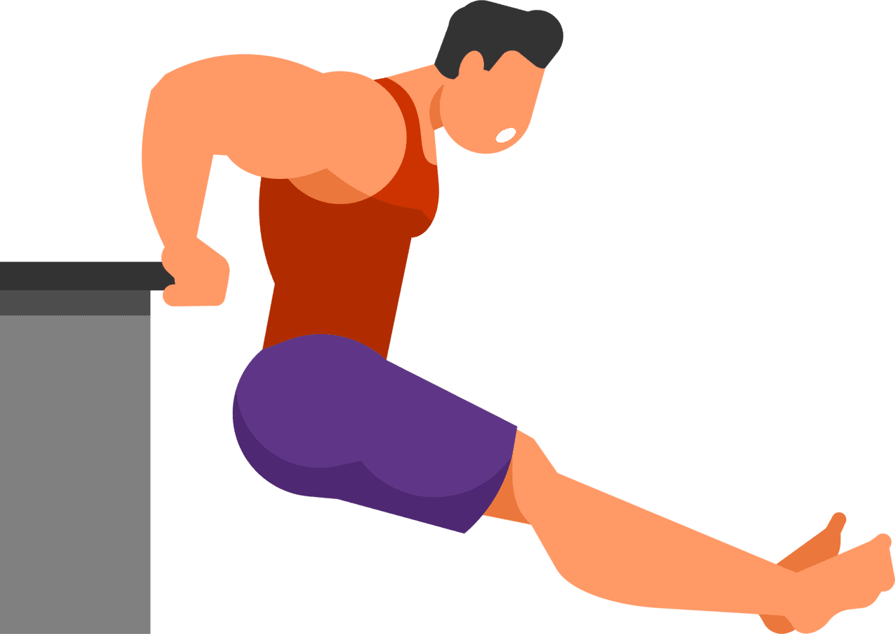 Muscles training vector clipart images