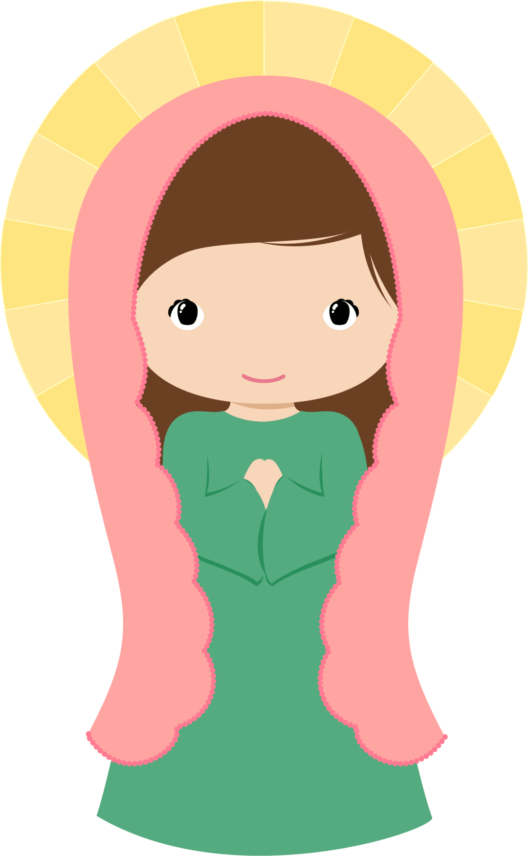 Woman view all images folder clipart