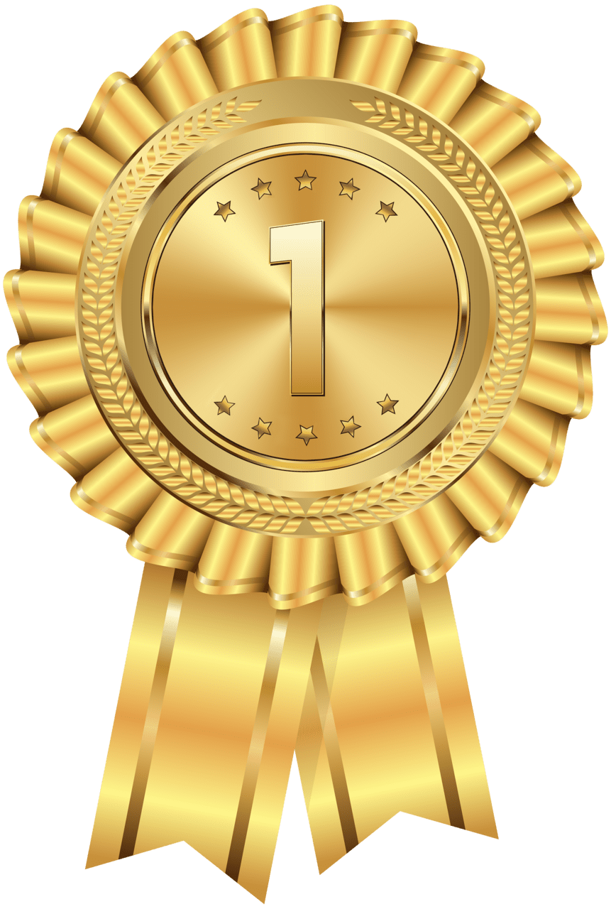 Award gold medal clipart image