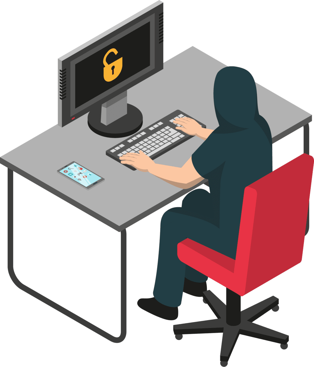 Desk engineer day clipart background