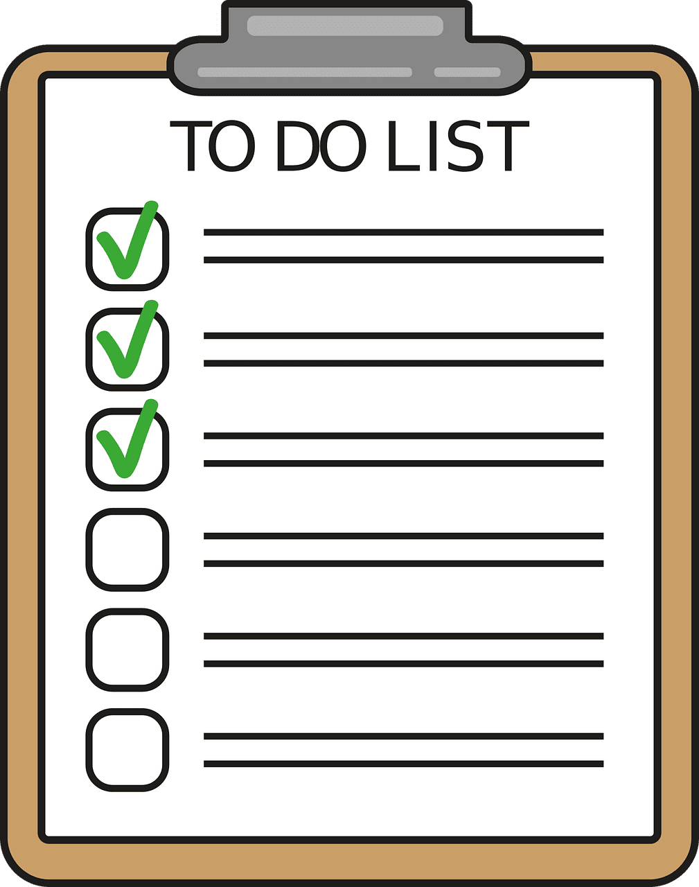 To do list checklist vector graphic clipart