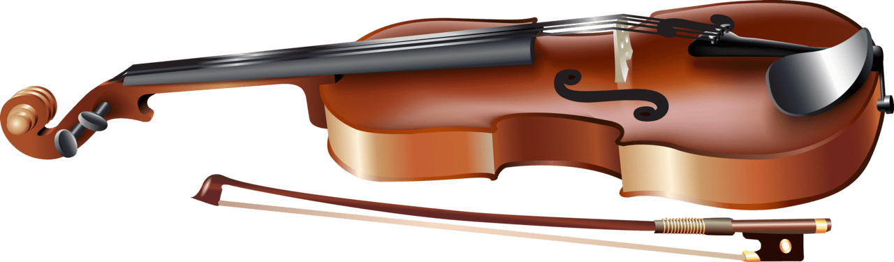 Violin viol bow clipart image