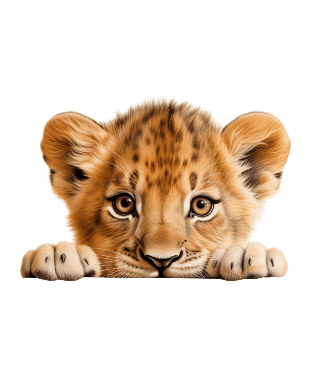 Cheetah page clipart free