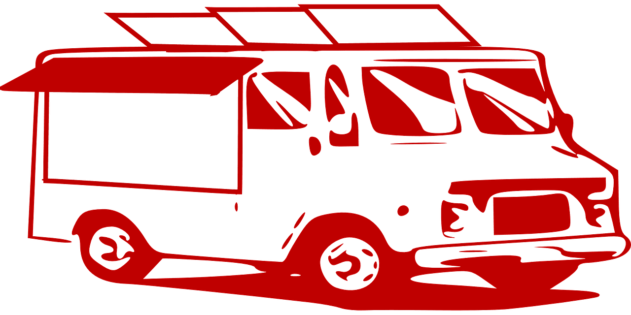 Solar powered food truck eco friendly mobile dining revolution clipart image