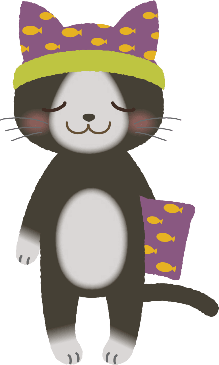 Cat in the hat sleepy vector clipart images