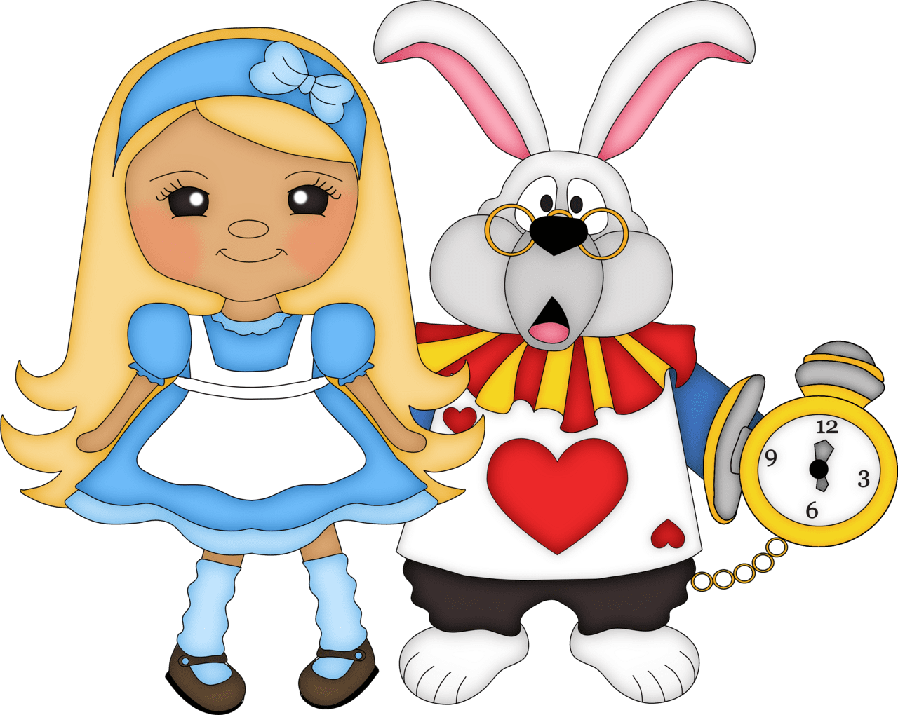 Alice in wonderland pin page clipart free 6