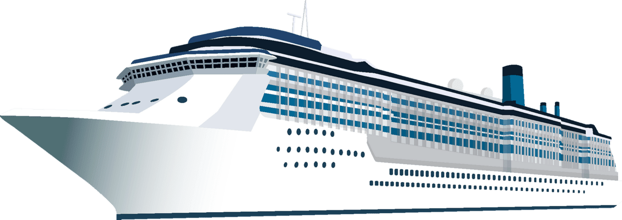 Cruise ship vector clipart images 2