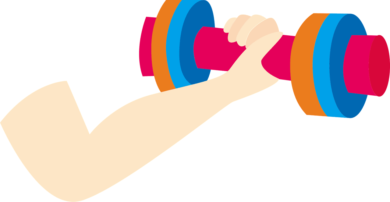 Dumbbell arm training vector clipart images 2